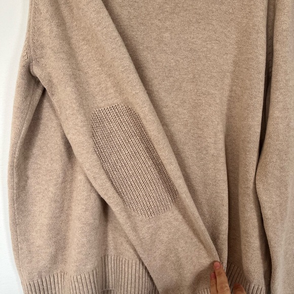 Vintage GAP Gender Neutral Tan Crewneck Cotton/Cashmere Sweater. - Picture 2 of 4